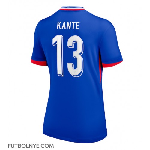 Camiseta Francia Kante #13 Primera Equipación para mujer Eurocopa 2024 manga corta